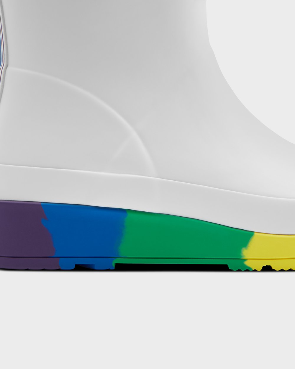 Womens Play Boots - Hunter Original Pride Flatform Rain (91MFQIBGO) - White
